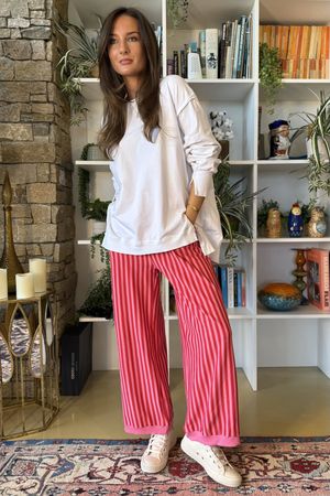 Sunday Morning Demi Bloom Pant Peony Pink / Red